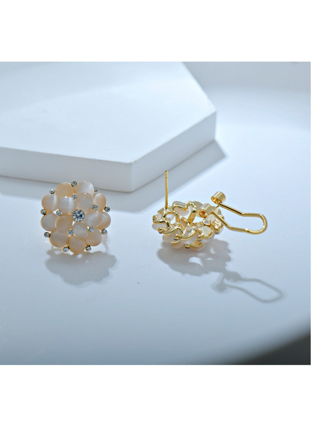 Earedge - Delicate Floral Cluster Earrings For Spring