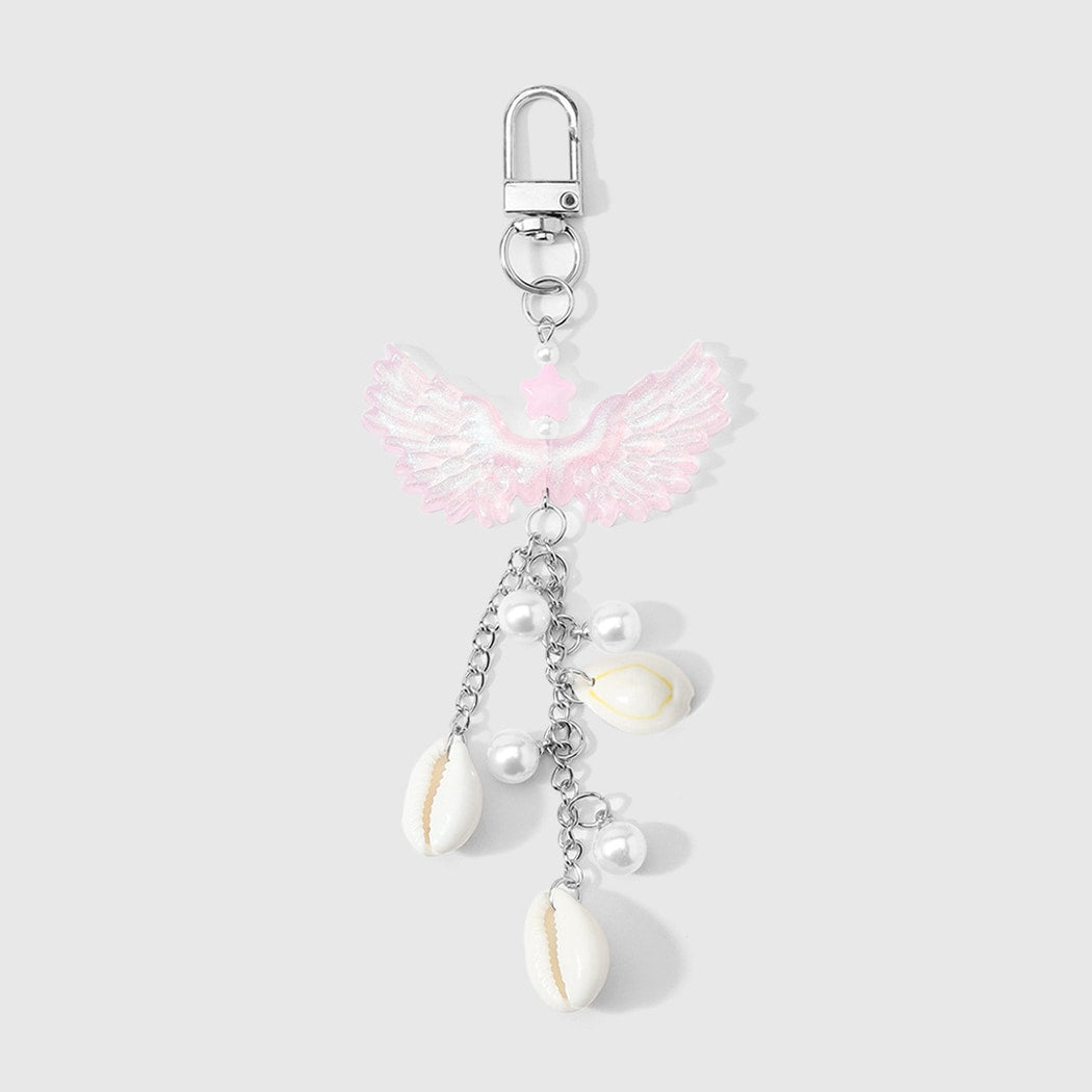 Keypus - Sweet Wing and Beaded Charm Keychain