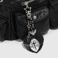 Keypus - Halloween Bat and Cross Keychain