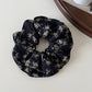 Gifty - Double Layer Floral Print Ruffled Scrunchie