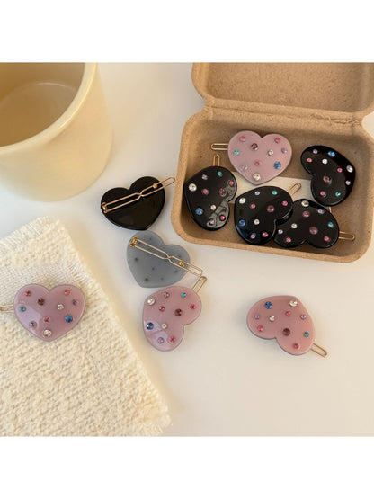Beau - Heart-Shaped Side Hair Clip