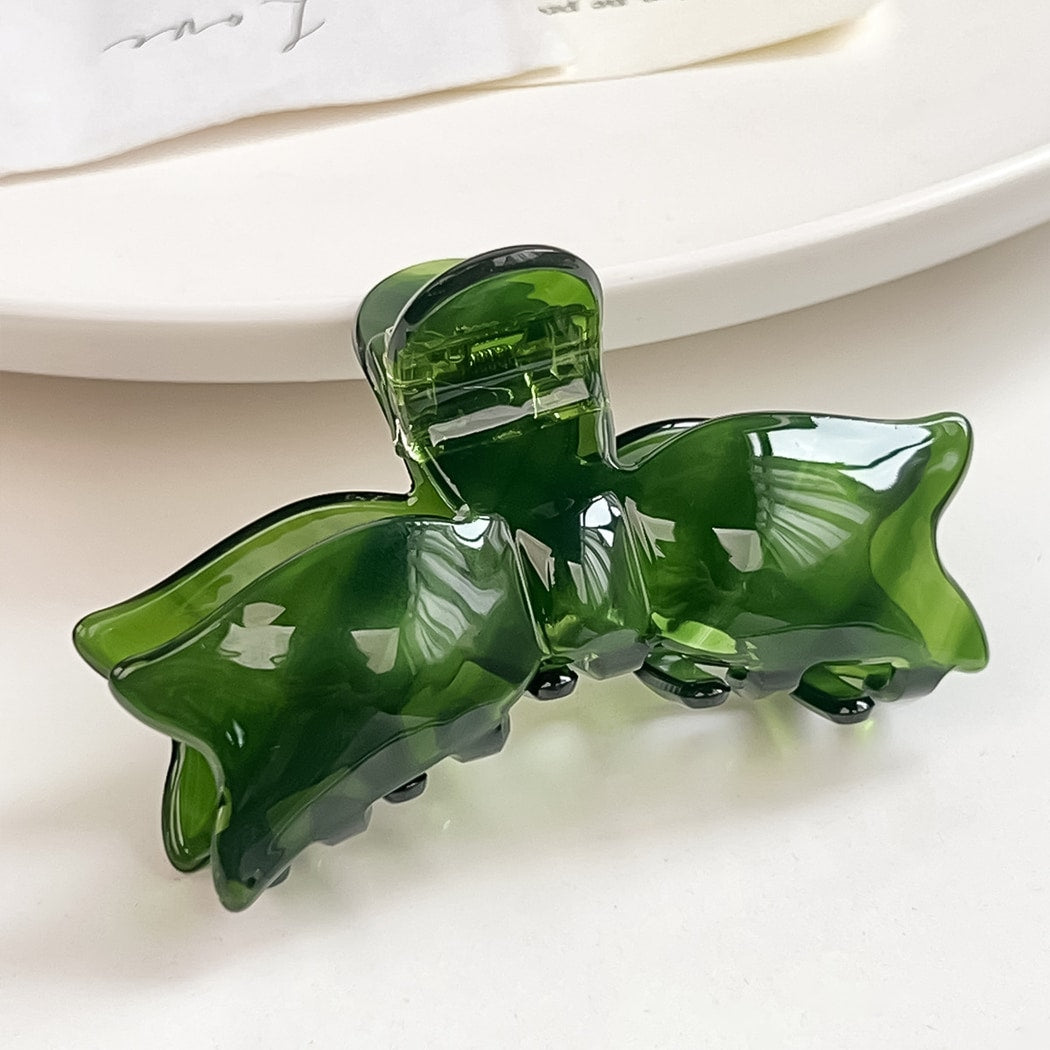 Beau - Elegant Bow Shape Acetate Hair Claw Clip