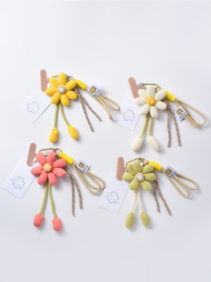 Keypus - Cute Bright Colorful Sunflower Keychain