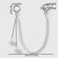 Keypus - Lace Mesh Bow Alloy Key Ring Bag Charm Keychain