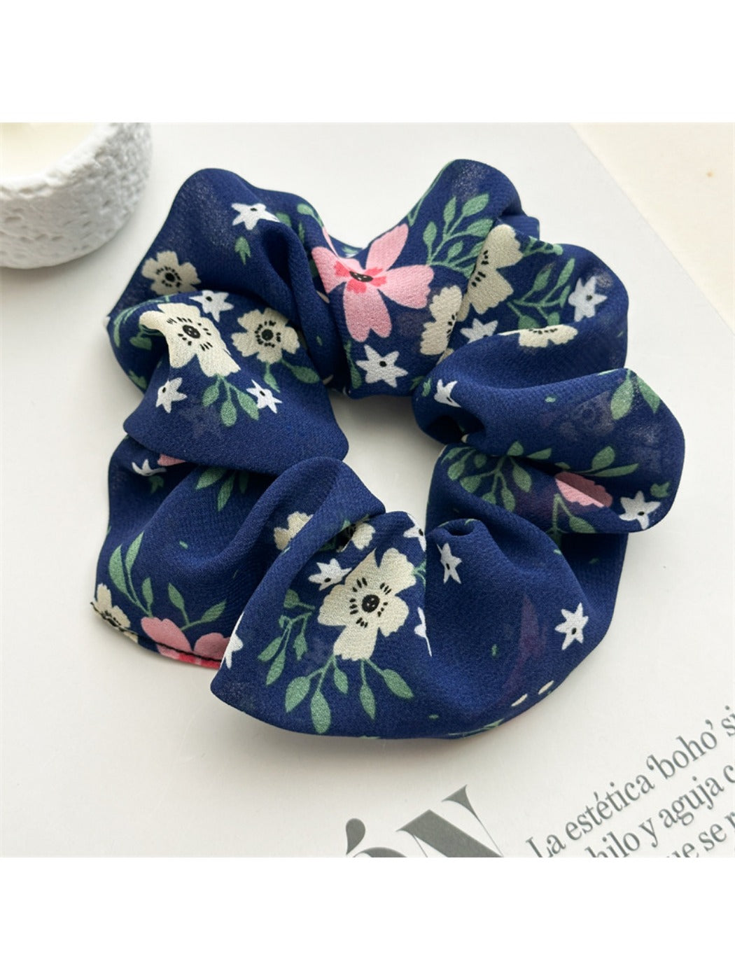 Gifty - Chiffon Floral Hair Scrunchie