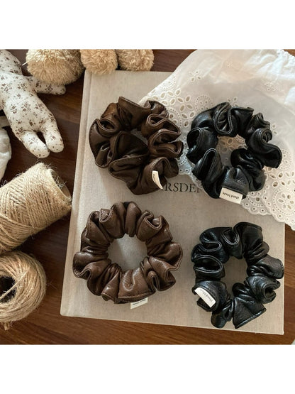 Gifty - Artificial Leather Hair Tie Scrunchie