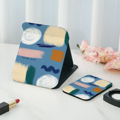Mirroray - Printed Double-Sided Print Folding Makeup Mirror