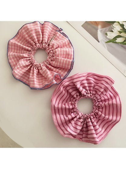 Gifty - Spring Pink Double Layer Scrunchie