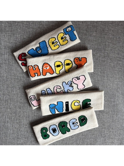 Gifty - Letter Pattern Sports Headband