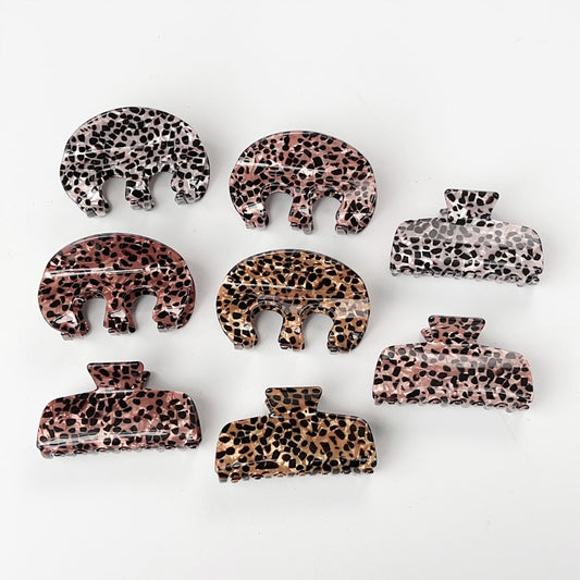Beau - Elegant Style Leopard Print Claw Clip