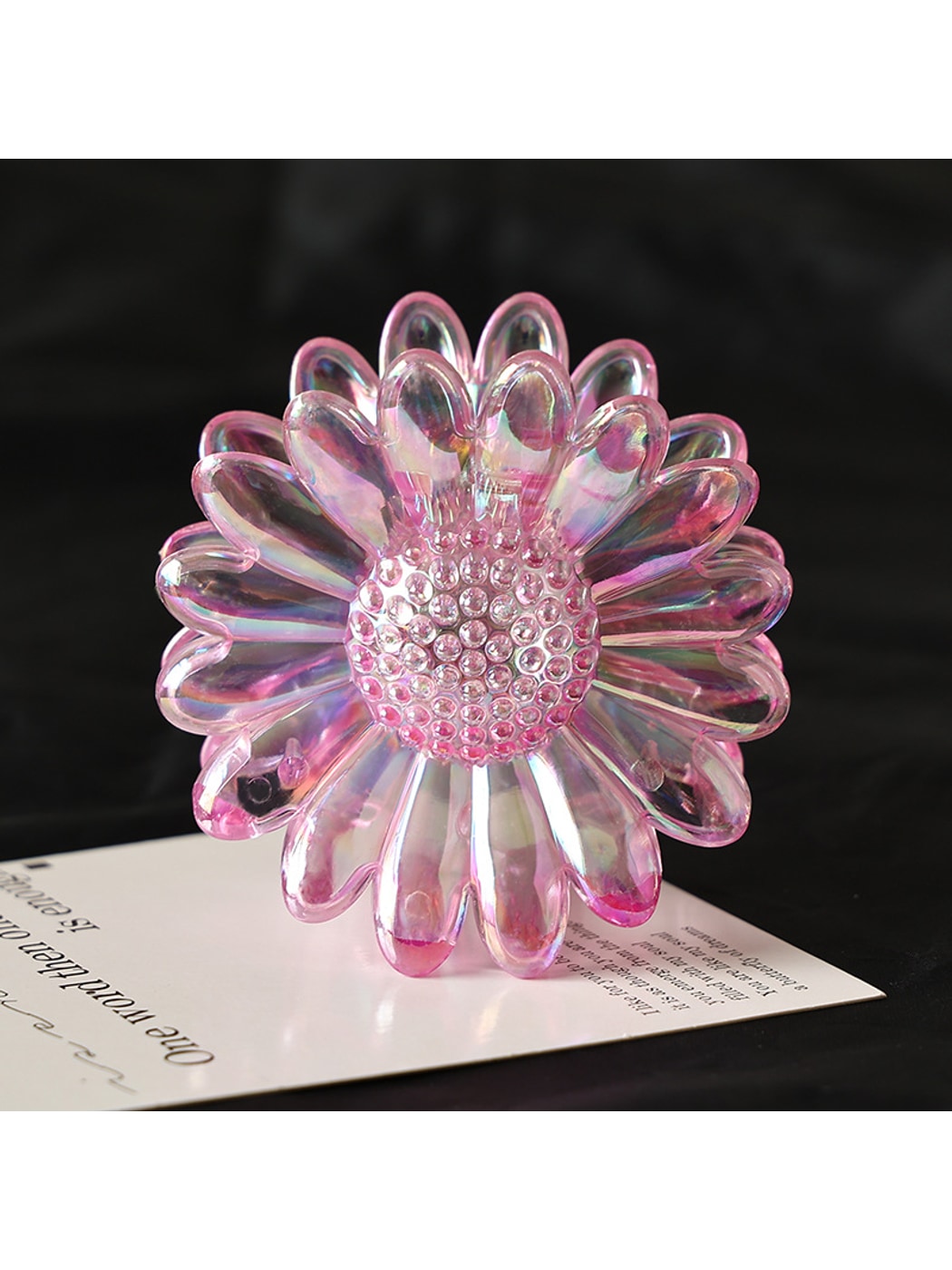 Beau - Flower Shaped Decorative Plastic Alloy Claw Clip