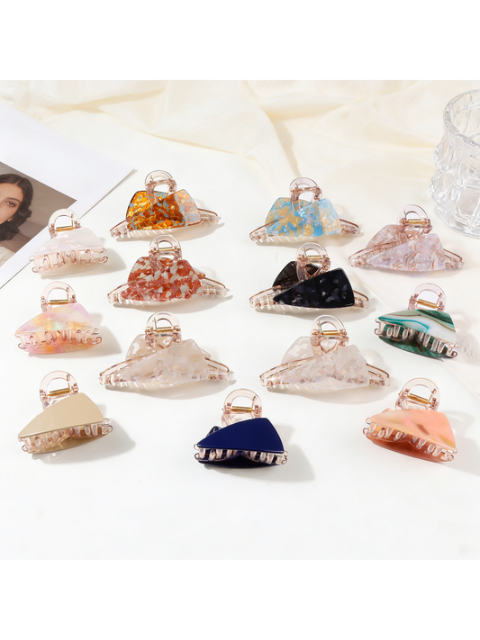 Beau - Asymmetrical Triangle Transparent Hair Clip
