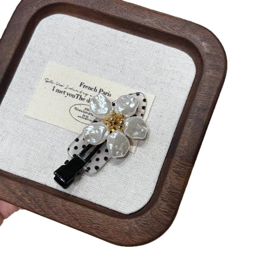 Beau - Floral Polka Dot Side Barrette