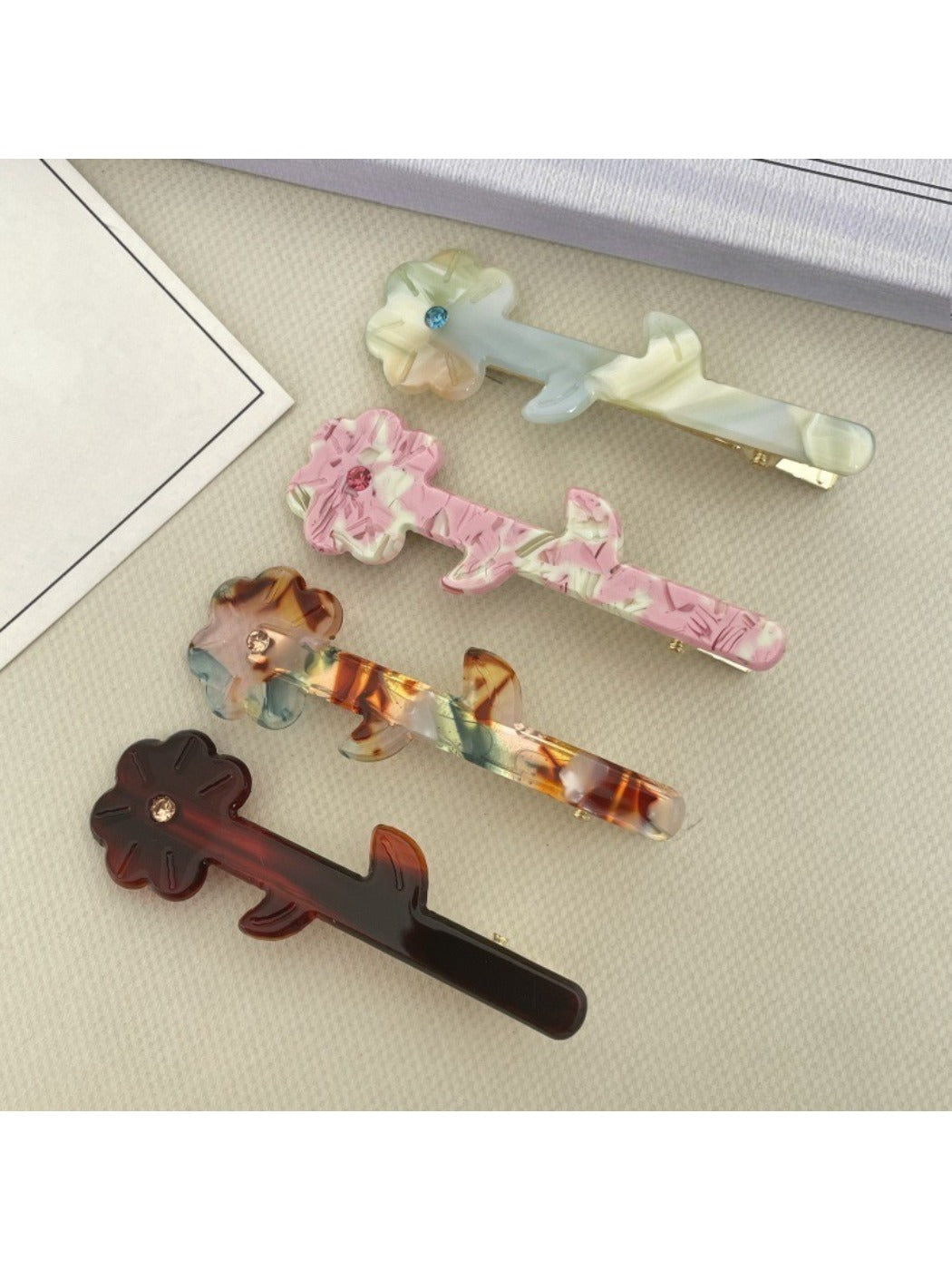 Beau - Spring Summer Floral Hair Clip