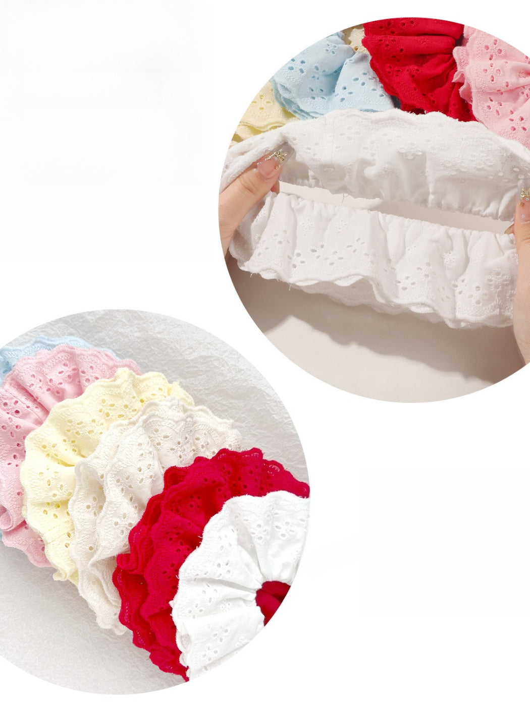 Gifty - Cream Colored Lace Hair Loop