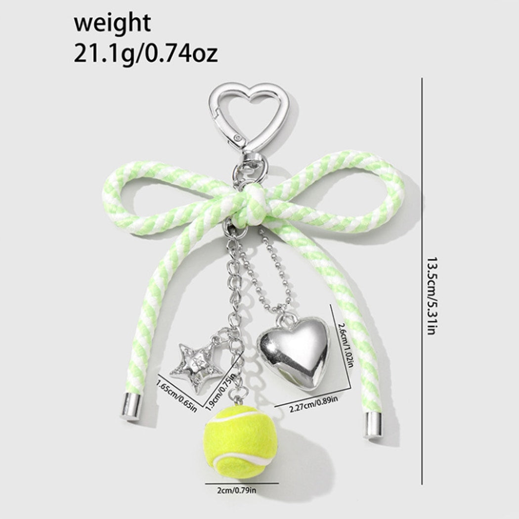 Keypus - Modern Ball Design Bow Fresh Keychain