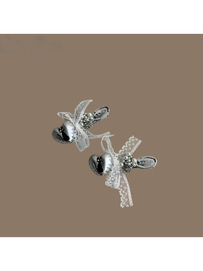 Beau - Sweet Style Cat Applique Lace Bow Hair Clip