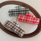 Beau - Vintage Plaid Acetate Hair Claw Clip