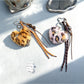 Keypus - Y2K Plush Heart Star Detail Bag Charm Keychain
