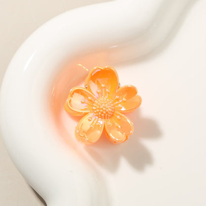 Beau - Glossy Petal Flower PS Claw Clip