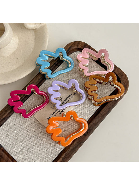 Beau - Simple Hand Silhouette Acetate Claw Clip