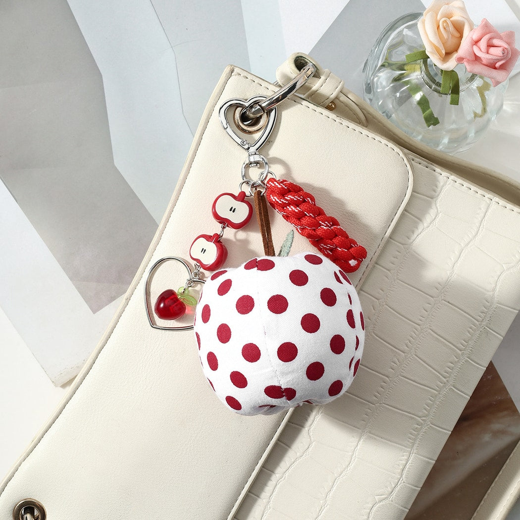 Keypus - Cartoon Apple Fresh Charm Keychain