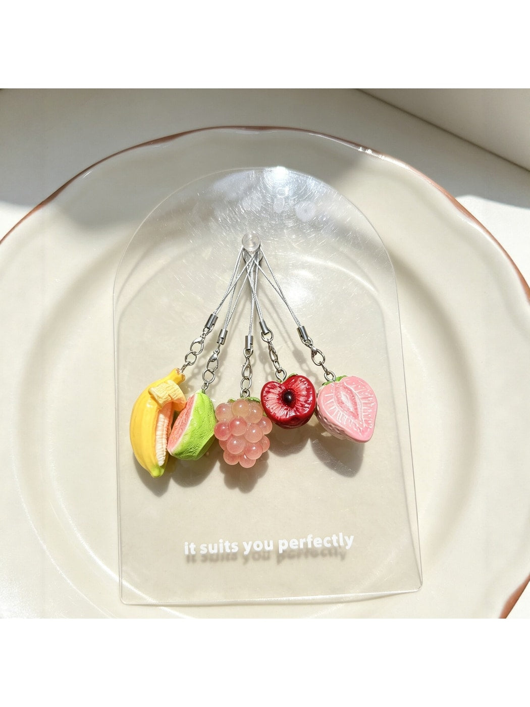 Keypus - Playful Fruit Charm Phone Strap Keychain