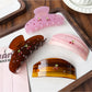Beau - Cherry Accent Vintage Acetate Hair Claw Clip