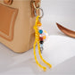 Keypus - Braided Beaded Soccer Ball Bag Charm