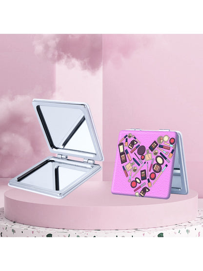 Mirroray - Cartoon Print Portable Folding Makeup Mirror