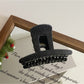 Beau - Black Geometric Claw Clip