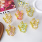 Beau - Gold Edge Butterfly Decorative Plastic Claw Clip