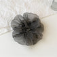 Gifty - Ruffled Mesh Polka Dot High Elastic Scrunchie