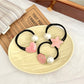 Gifty - Pink Alloy Hair Ties High Elastic Ponytail Holder