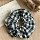 Gifty - Check Pattern Polyester Scrunchie