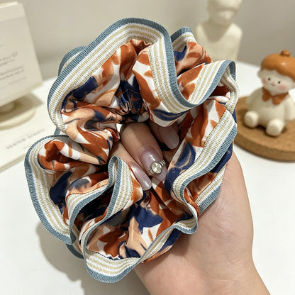Gifty - Polyester Fiber Flower Print Hair Scrunchie