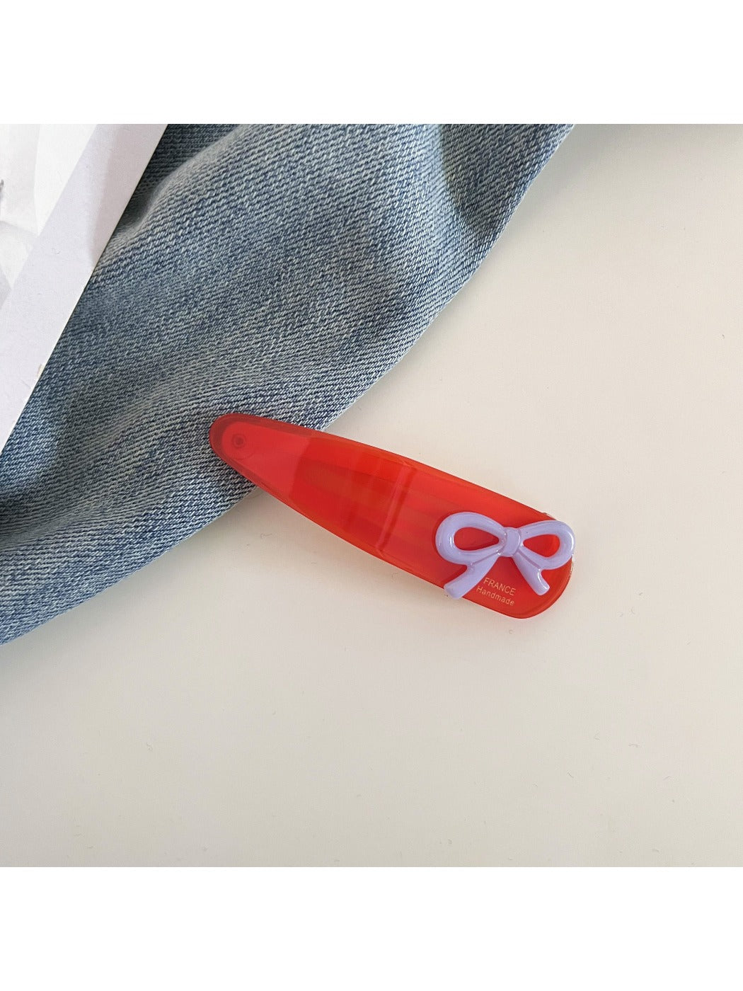 Beau - Solid Color Teardrop Hair Clip