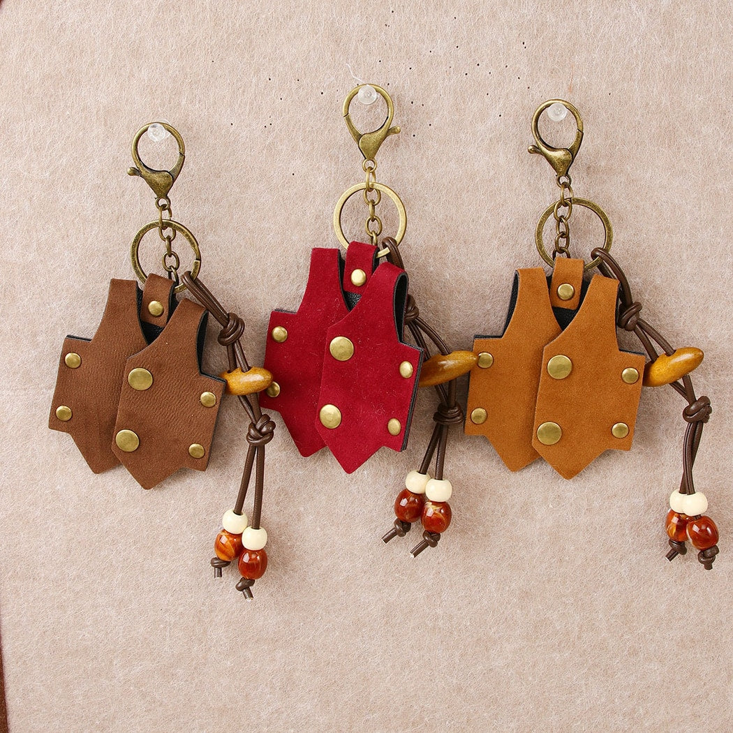 Keypus - Vintage Vest Beaded Bag Charm Keychain