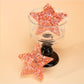Beau - Pink Shiny Star-Shaped Hair Clip