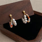 Earedge - Elegant Colorful Beaded Hoop Earrings