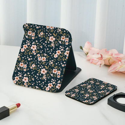 Mirroray - Floral Print Folding Desktop Makeup Mirror