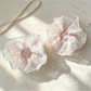Gifty - Lace Trim Floral Gathered Scrunchie