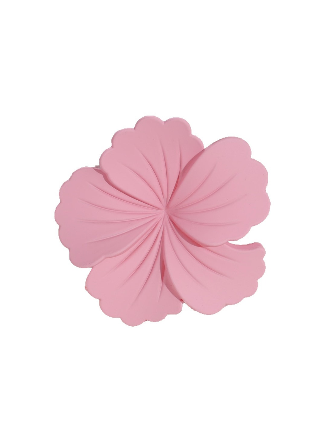 Beau - Matte Flower Shape Plastic Alloy Claw Clip