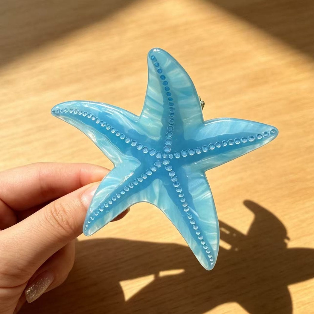 Beau - Pastel Toned Starfish Claw Clip