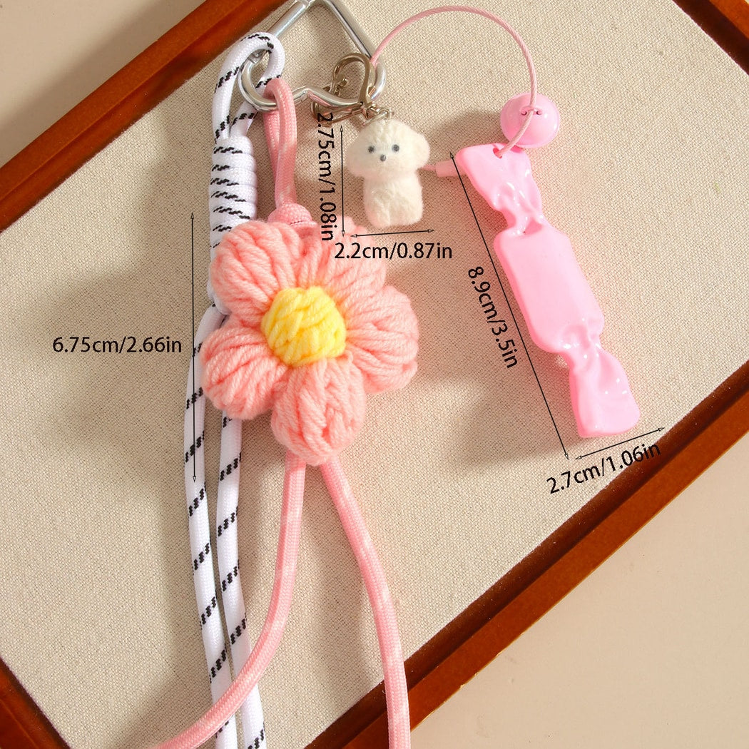 Keypus - Petal Detail Dog Key Ring Bag Charm