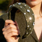 Gifty - Vintage Dark Green Tweed Wide Headband