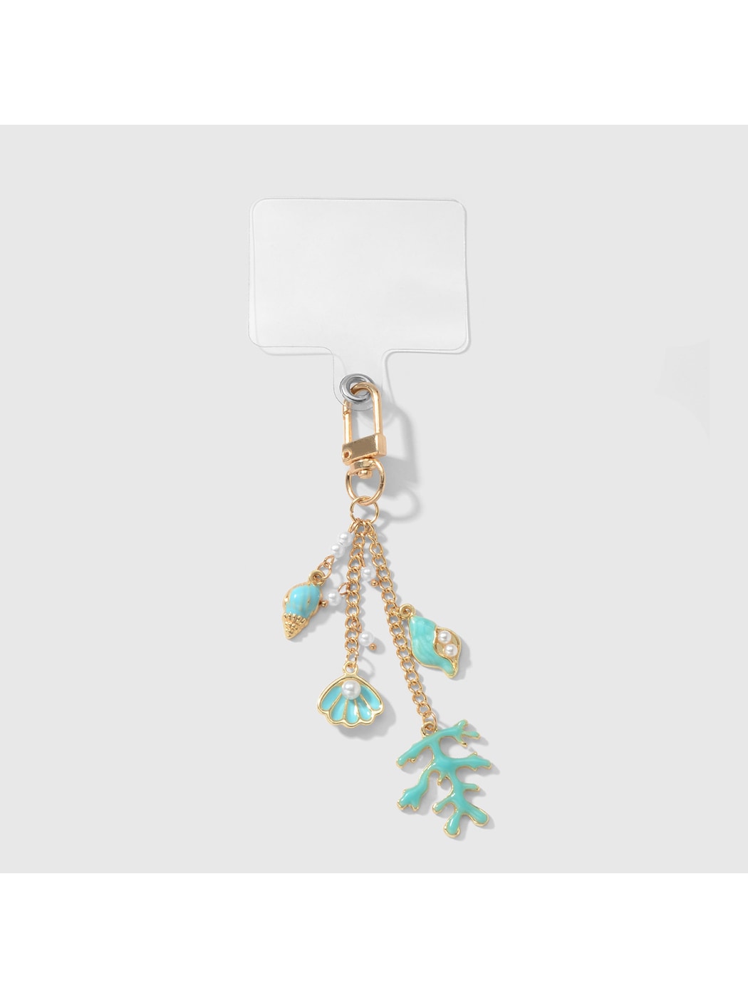 Keypus - Seaweed Motif Alloy Chain Pendant Keychain