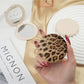 Mirroray - Vintage Leopard Print Round Compact Mirror