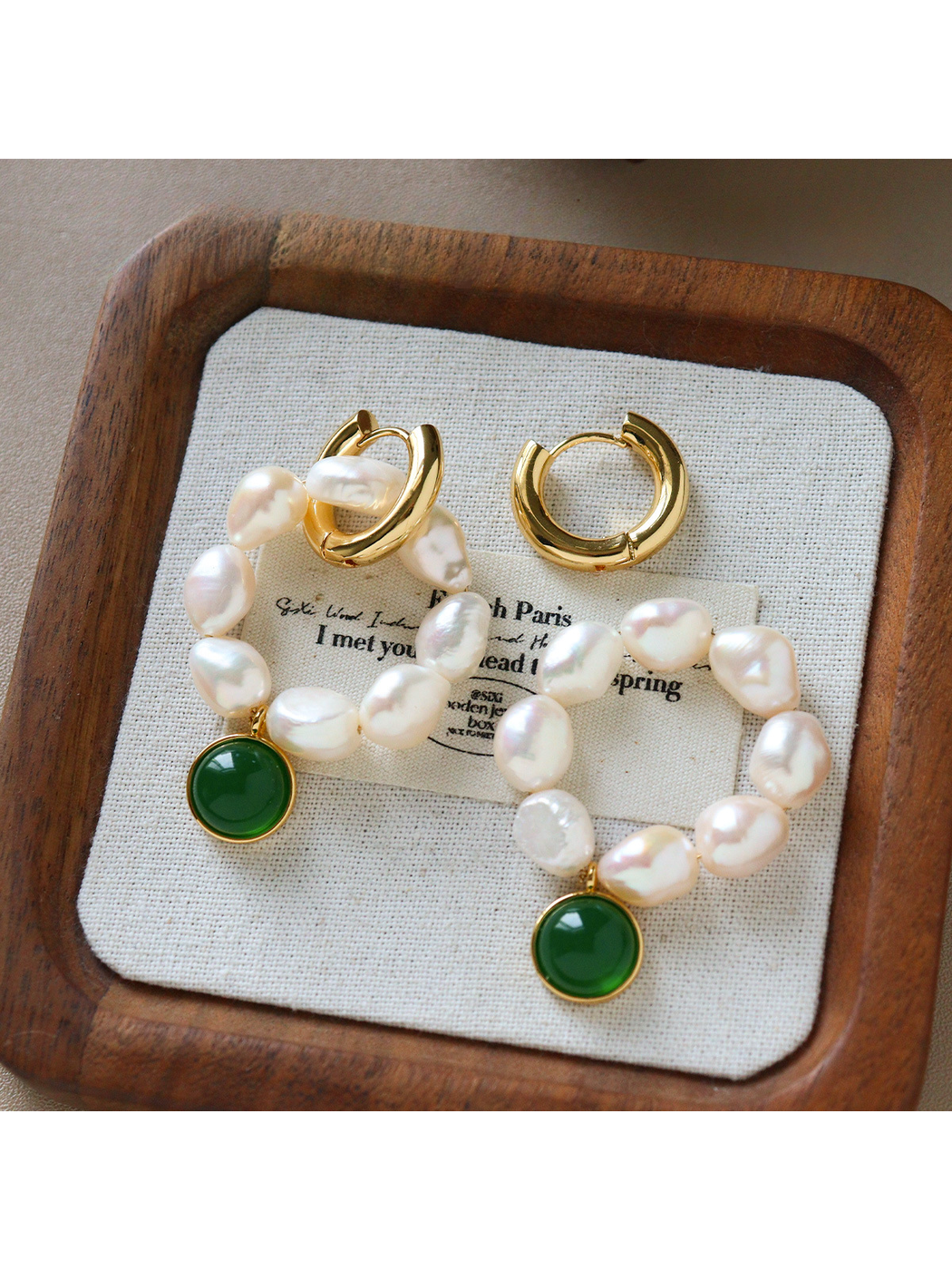 Earedge - Vintage Geometric Drop Detail Stud Earrings