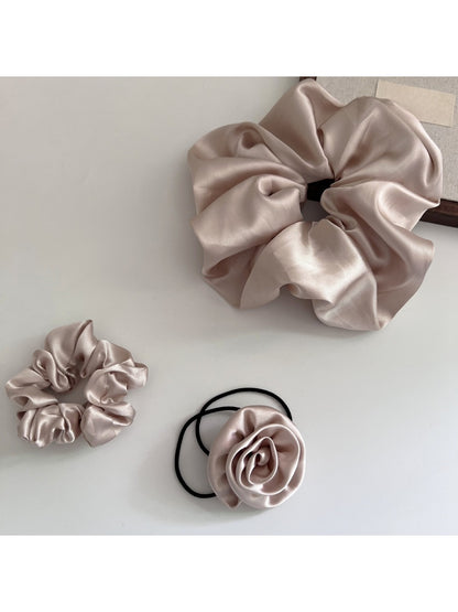 Gifty - Satin 3D Flower Hair Tie